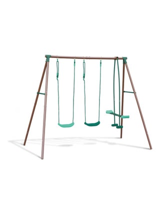 Portique en métal trio MALO - Balançoires H195 x L269 x l153 cm