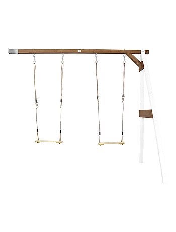 Portique mural 2 balançoire en bois Wall mount Brun Axi - Kiabi