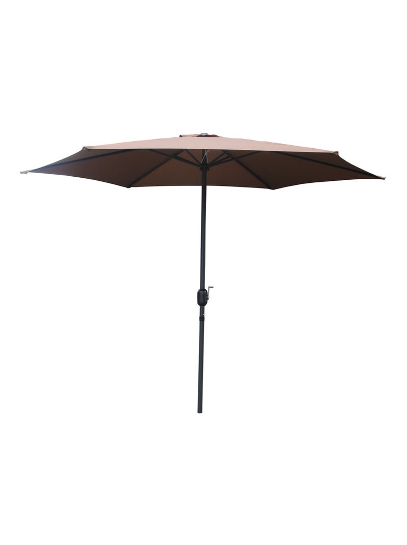 PORTOFINO - Parasol droit rond Ø 3 m chocolat Marron - Kiabi