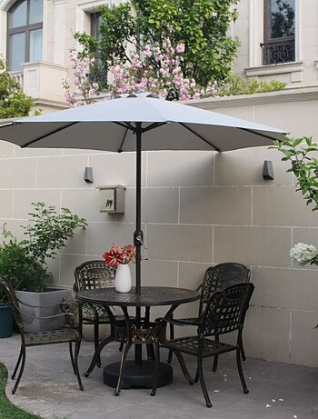 PORTOFINO Parasol terracotta rond 2,94 x 2,94 m