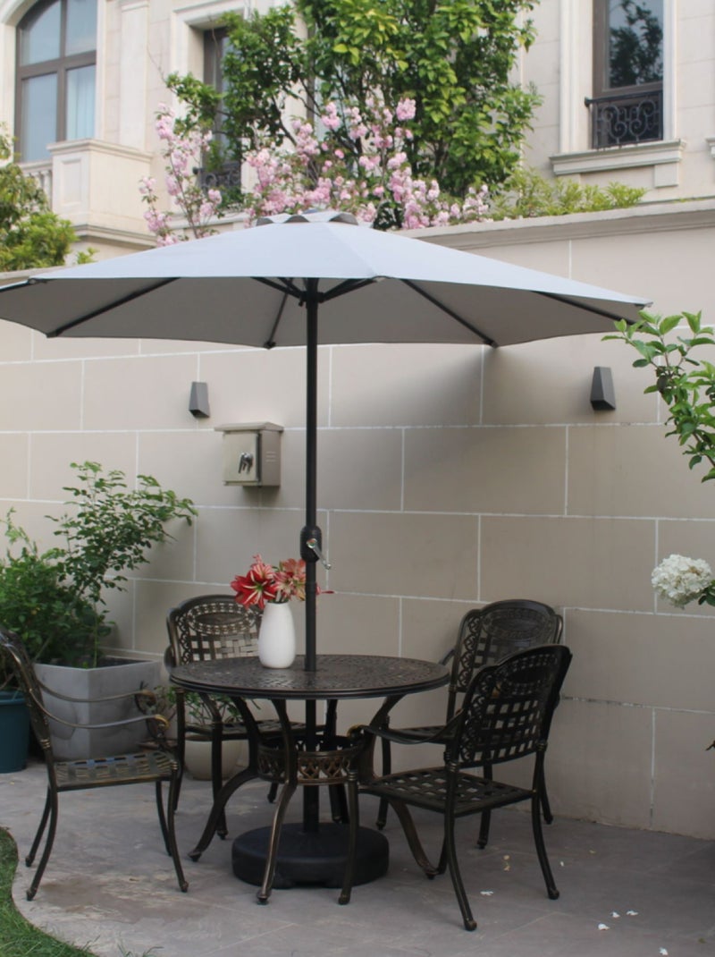 PORTOFINO Parasol  ecru  rond 2,94 x 2,94 m Gris Ecru - Kiabi