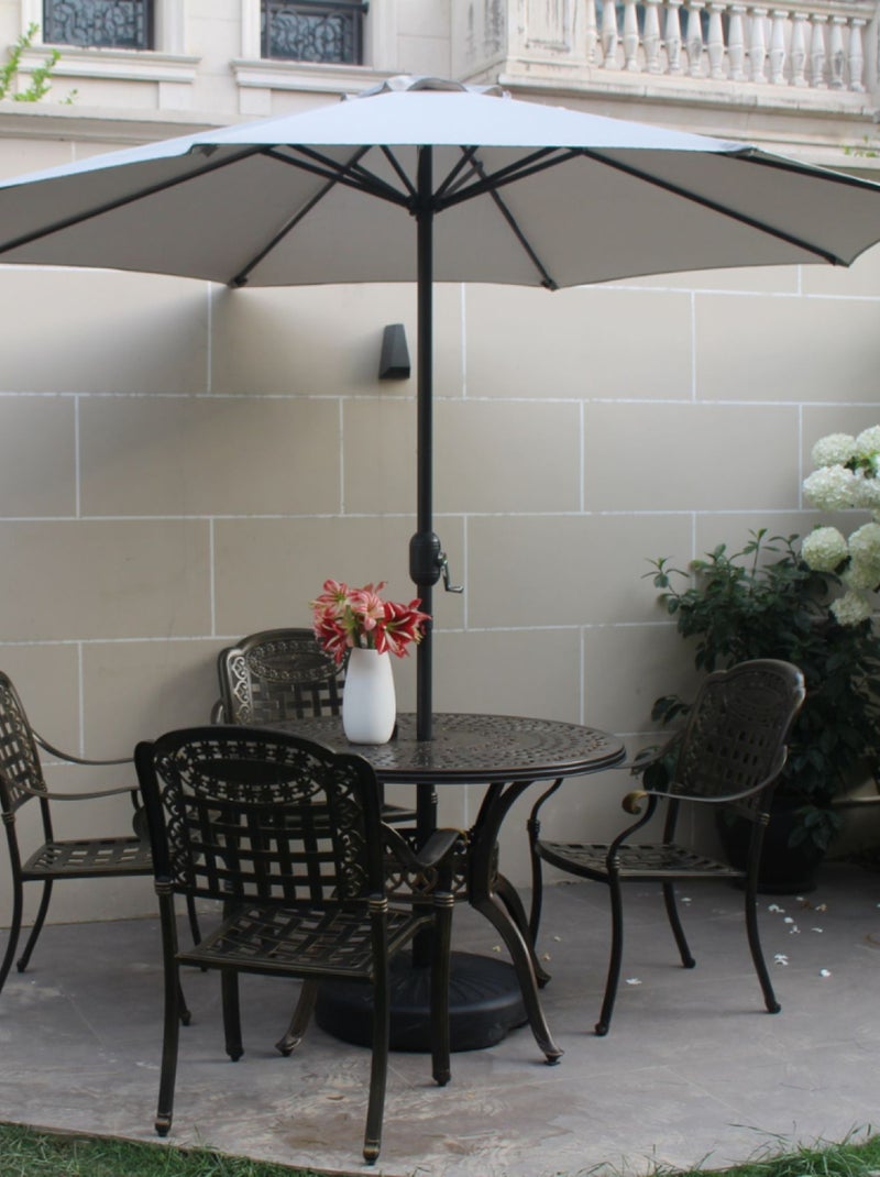 PORTOFINO Parasol  ecru  rond 2,94 x 2,94 m Gris Ecru - Kiabi
