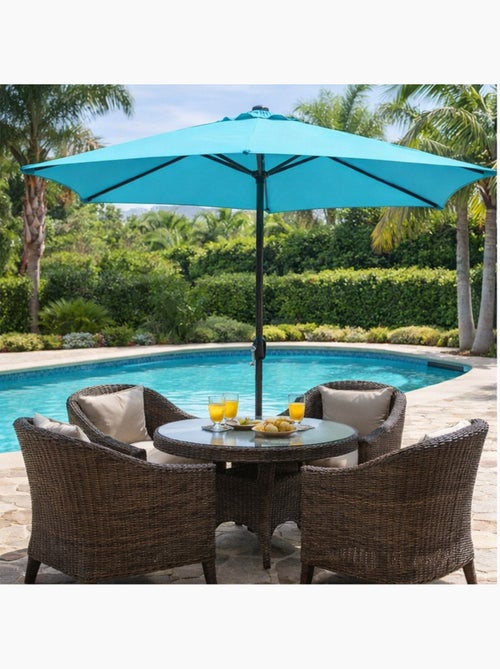 PORTOFINO Parasol gris rond 2,94 x 2,94 m - Kiabi