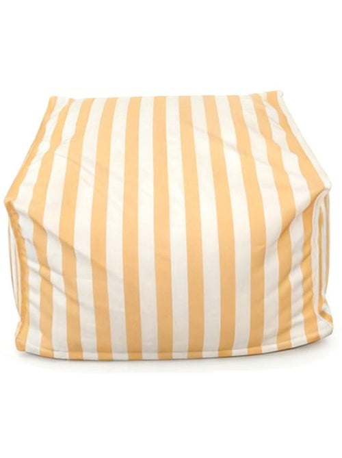 POSITANO Pouf exterieur rayé jaune déperlant 55x65x35 cm - Kiabi POSITANO Pouf exterieur rayé jaune déperlant 55x65x35 cm - Kiabi