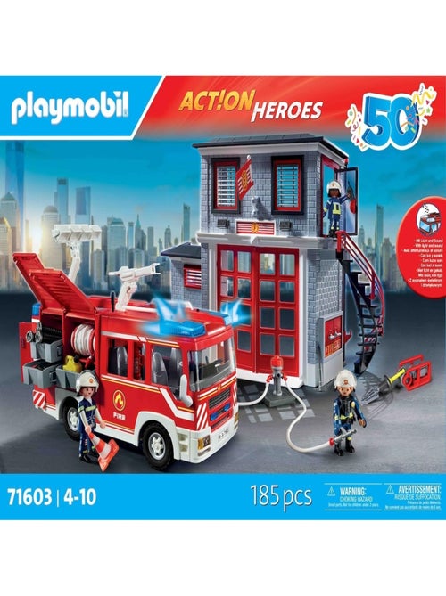 Poste de pompiers avec camion d'intervention - Kiabi Poste de pompiers avec camion d'intervention - Kiabi