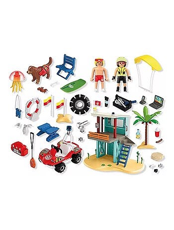 Poste de secours & voiturette de plage