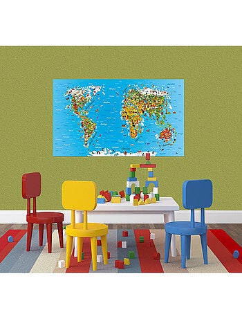 Poster - Carte du monde - 202 x 90 cm