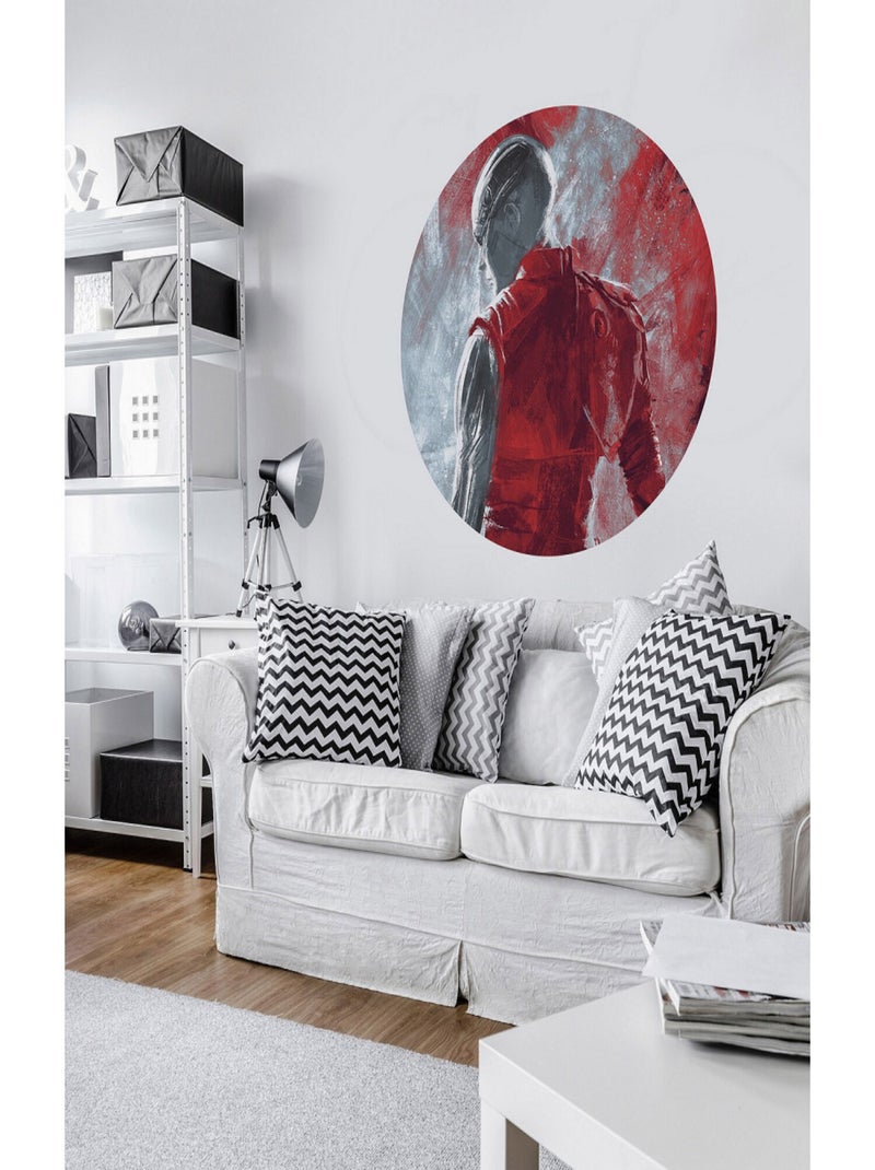 Poster autocollant forme ronde Marvel Avengers Nebula peinture - 125 cm Multicolore - Kiabi