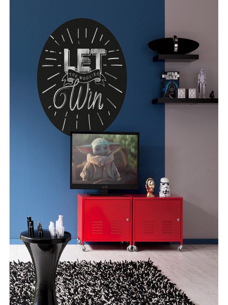 Poster autocollant forme ronde Star Wars Wookie Win - 125 cm Multicolore - Kiabi