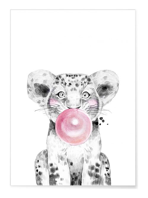 Poster Bulle de Lionceau Rose - Kiabi