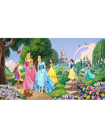 Poster Château et Princesses Disney intisse 202X90 CM