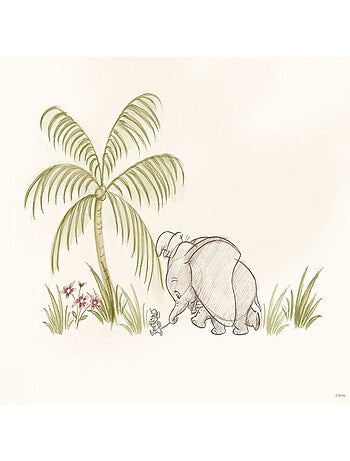 Poster d'Art - Dumbo Sous Un Palmier - 30 x 40 cm