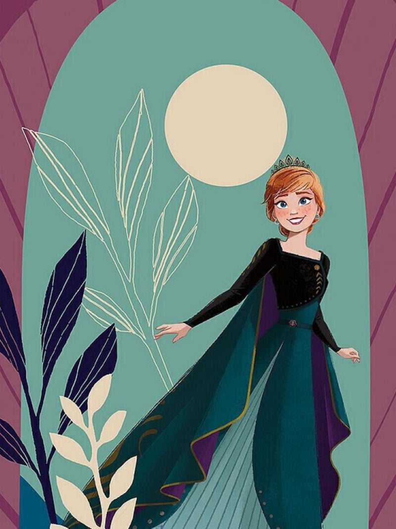 Poster d'Art - Elsa et Anna - 30 x 40 cm Multicolore - Kiabi