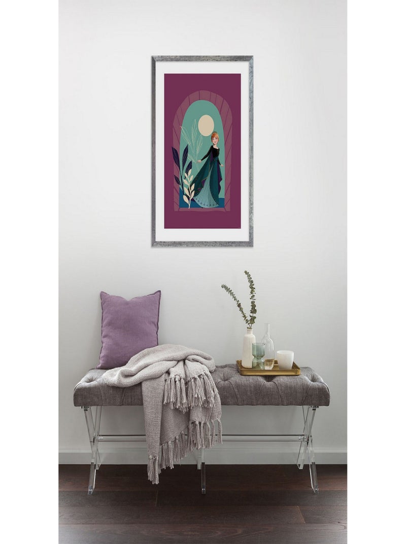 Poster d'Art - Elsa et Anna - 50 x 70 cm Multicolore - Kiabi