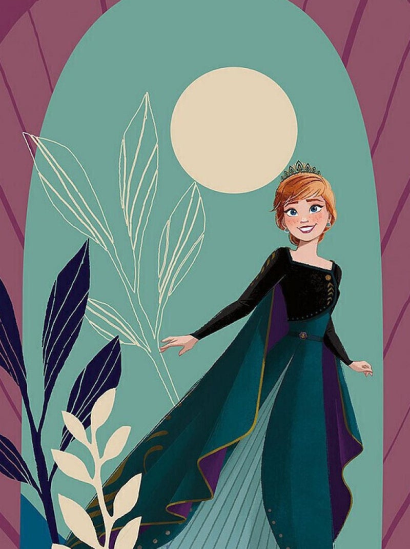 Poster d'Art - Elsa et Anna - 50 x 70 cm Multicolore - Kiabi