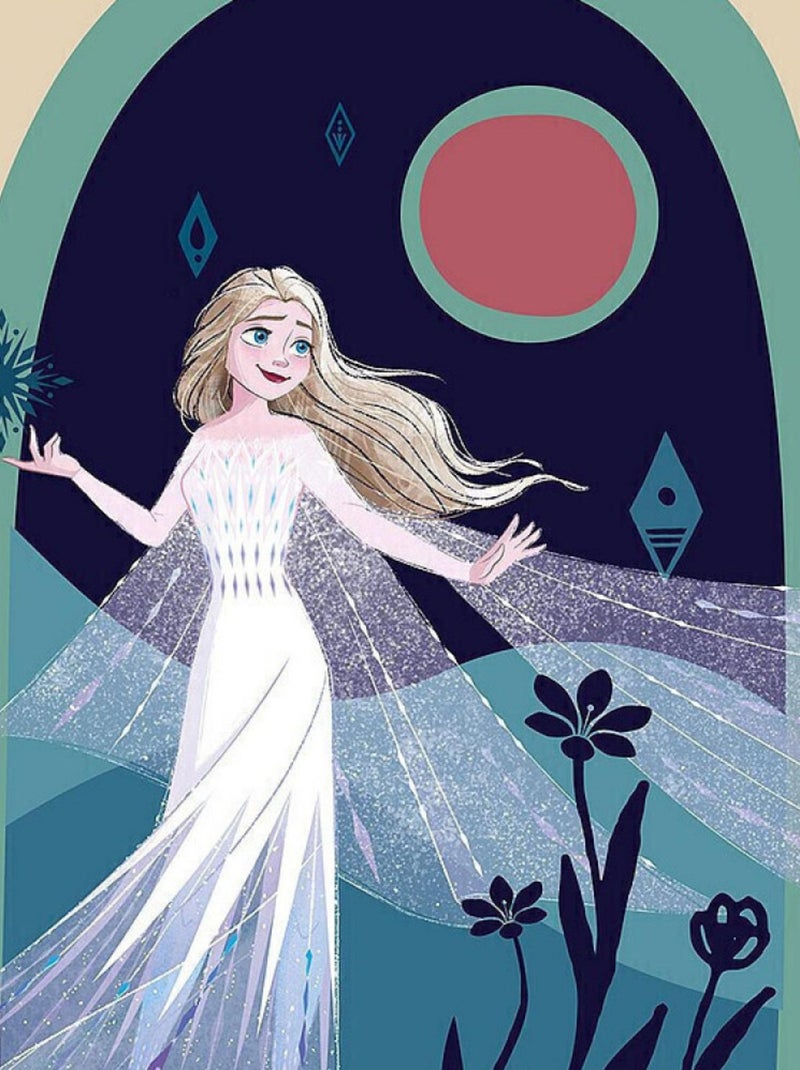 Poster d'Art - Elsa Nuit Nocturne - 50 x 40 cm Multicolore - Kiabi