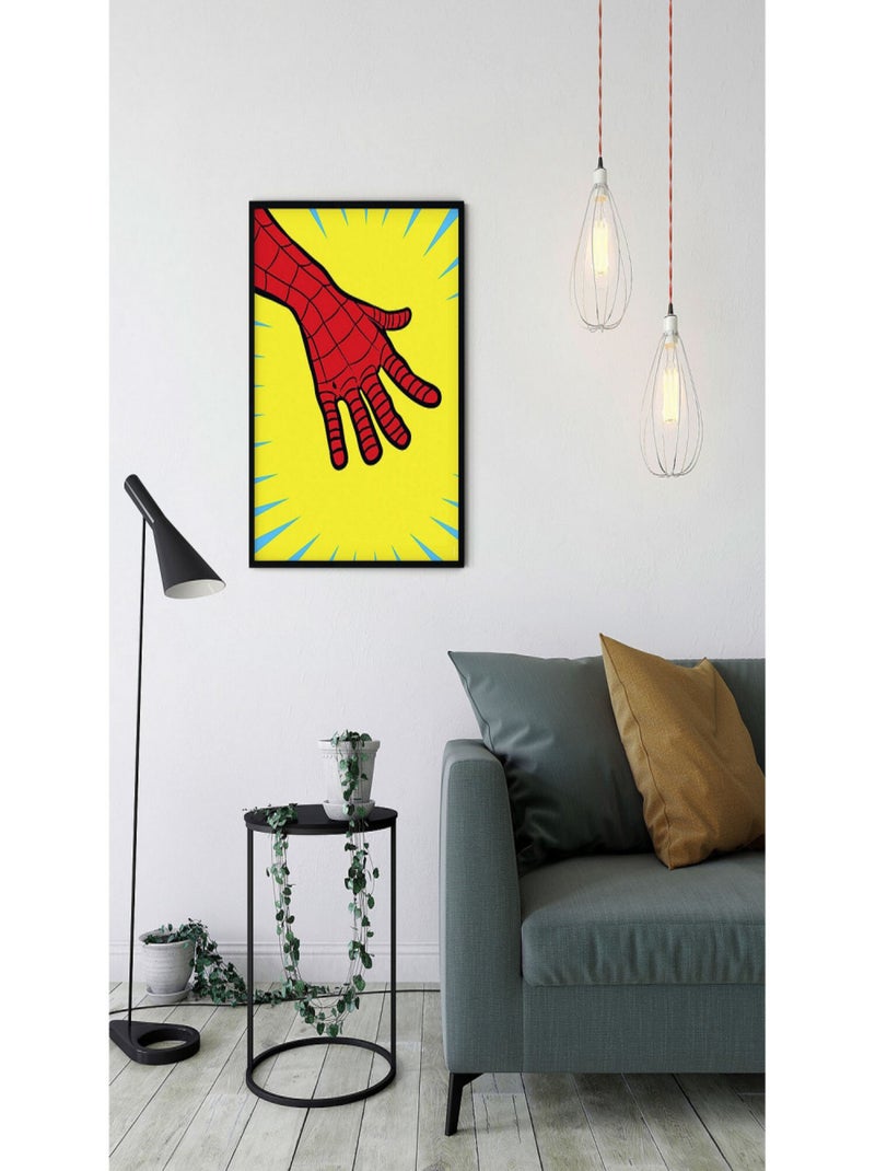 Poster d'Art - La Main De Spider Man - 30 x 40 cm Multicolore - Kiabi