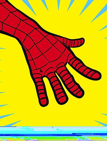 Poster d'Art - La Main De Spider Man - 50x70 cm