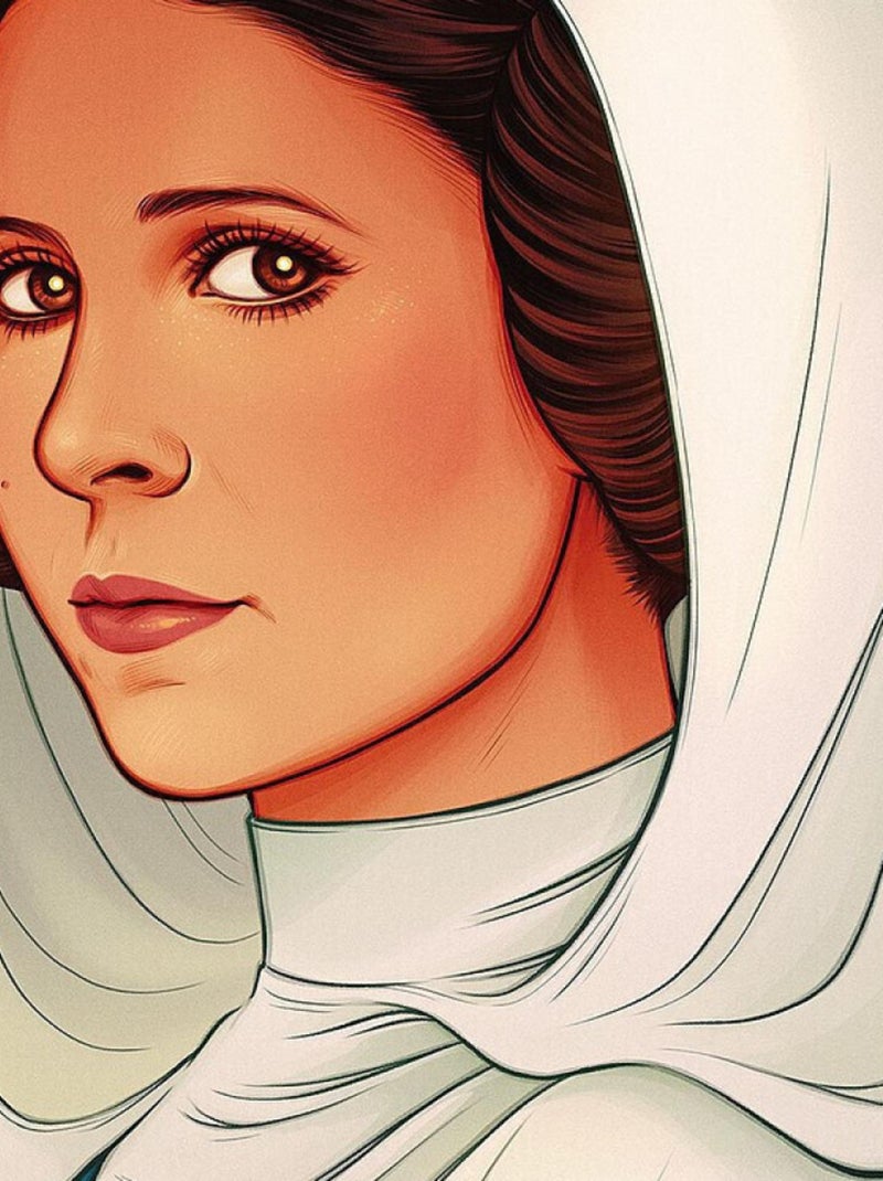 Poster d'Art - Star Wars - Princess of Alderaan - 50 x 40 cm Multicolore - Kiabi