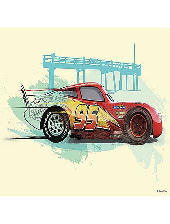 Poster d'Art Disney Cars Flash McQueen - 70 x 50 cm