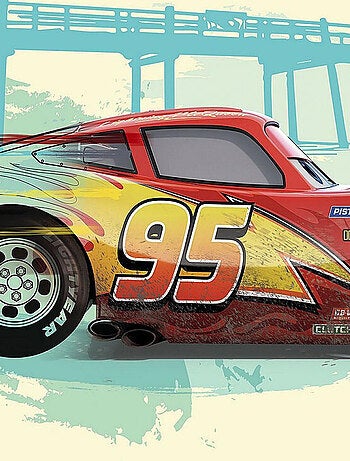 Poster d'Art Disney Cars Flash McQueen - 70 x 50 cm
