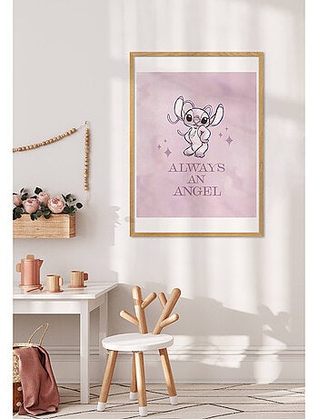 Poster d'art disney stitch always an angel 40 x 50 cm