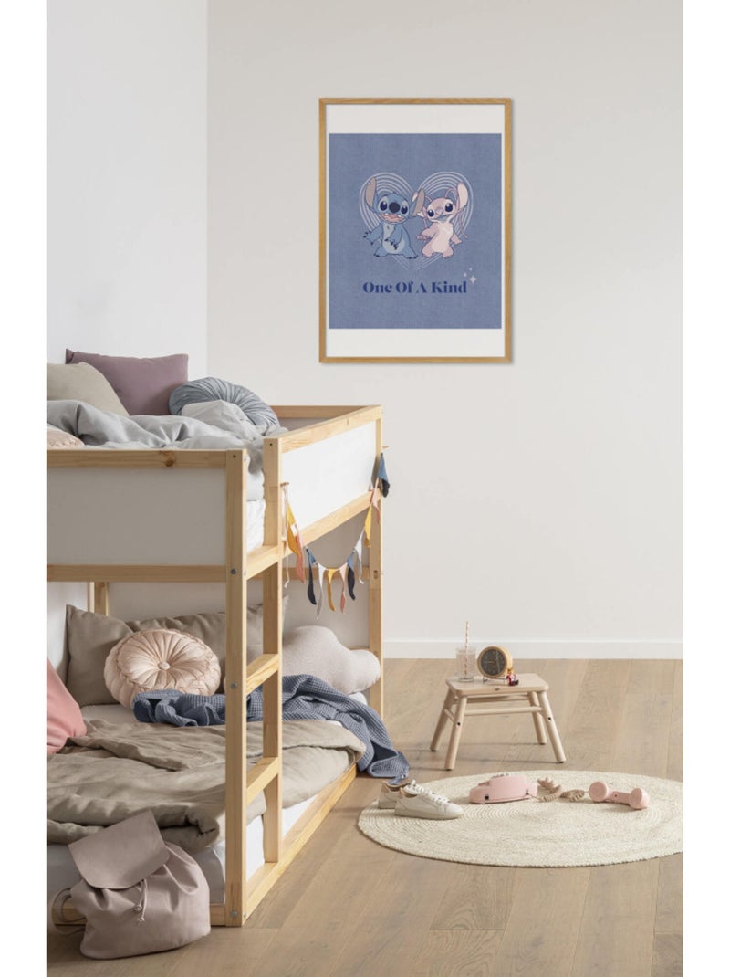 Poster d'art disney stitch one of a kind 50 x 70cm Bleu - Kiabi