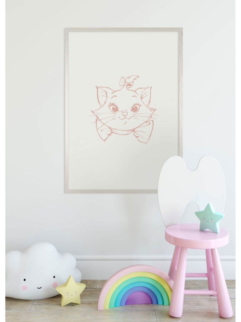 Poster d'art Majestic Marie 50 x 70 cm Beige - Kiabi