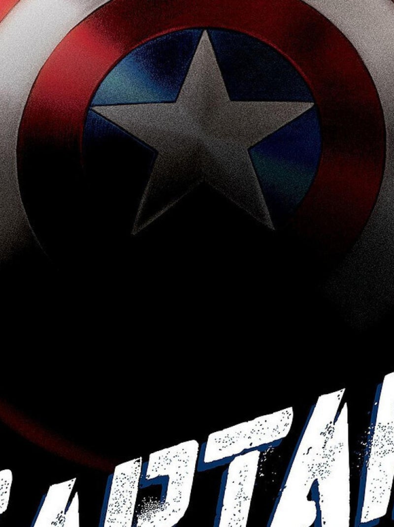 Poster d'Art Marvel Avengers Captain America - 50 x 70 cm Multicolore - Kiabi