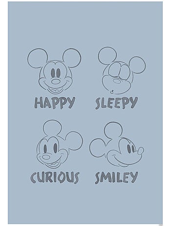 Poster d'art mickey blue emotions 70x50 cm
