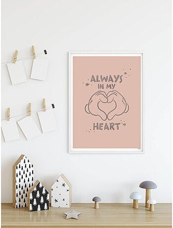 Poster d'art mickey endless love 30x40 cm