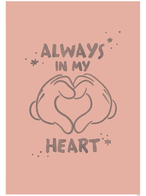 Poster d'art Mickey Endless Love 40x50 cm - Kiabi