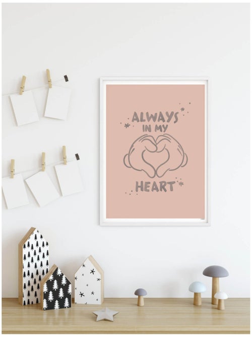Poster d'art Mickey Endless Love 40x50 cm - Kiabi