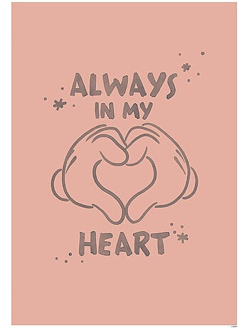 Poster d'art mickey endless love 50x70 cm