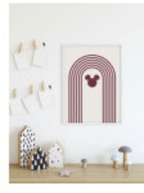 Poster d'art Minimal Mickey 40 x 50 cm - Kiabi