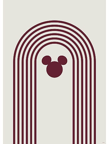 Poster d'art Minimal Mickey 50 x 70 cm