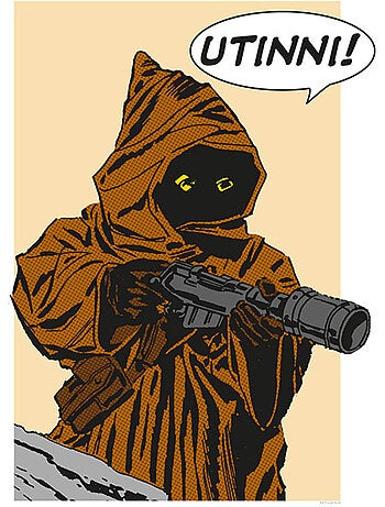 Poster d'art Star Wars Classic Comic Quote Java 40 x 50 cm