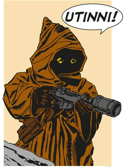 Poster d'art Star Wars Classic Comic Quote Java 40 x 50 cm - Kiabi