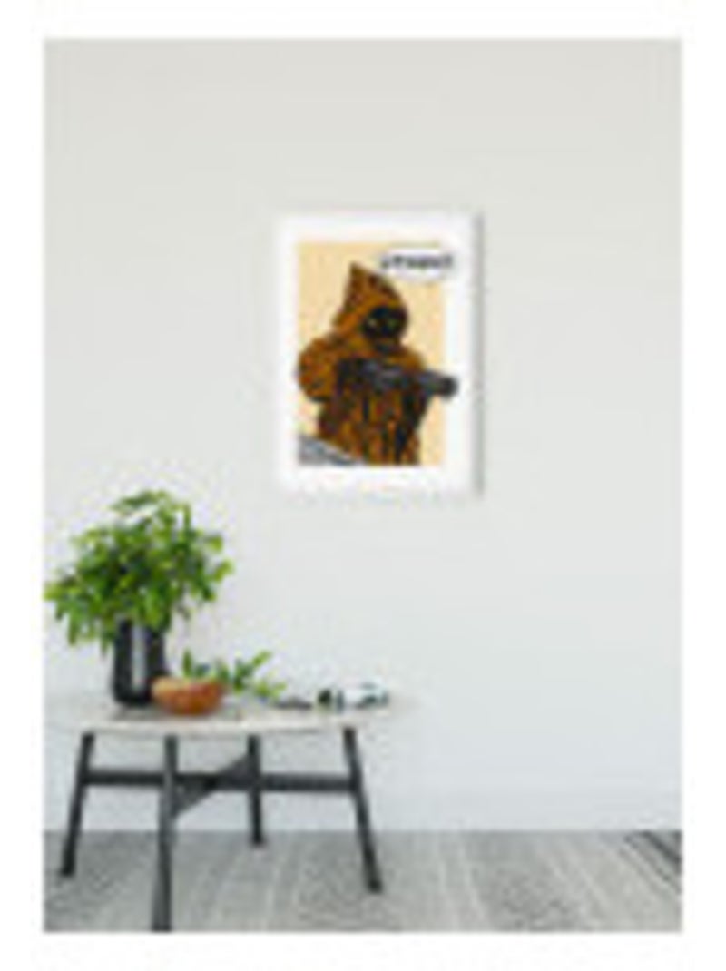 Poster d'art star wars classic comic quote java 50 x 70 cm Orange - Kiabi