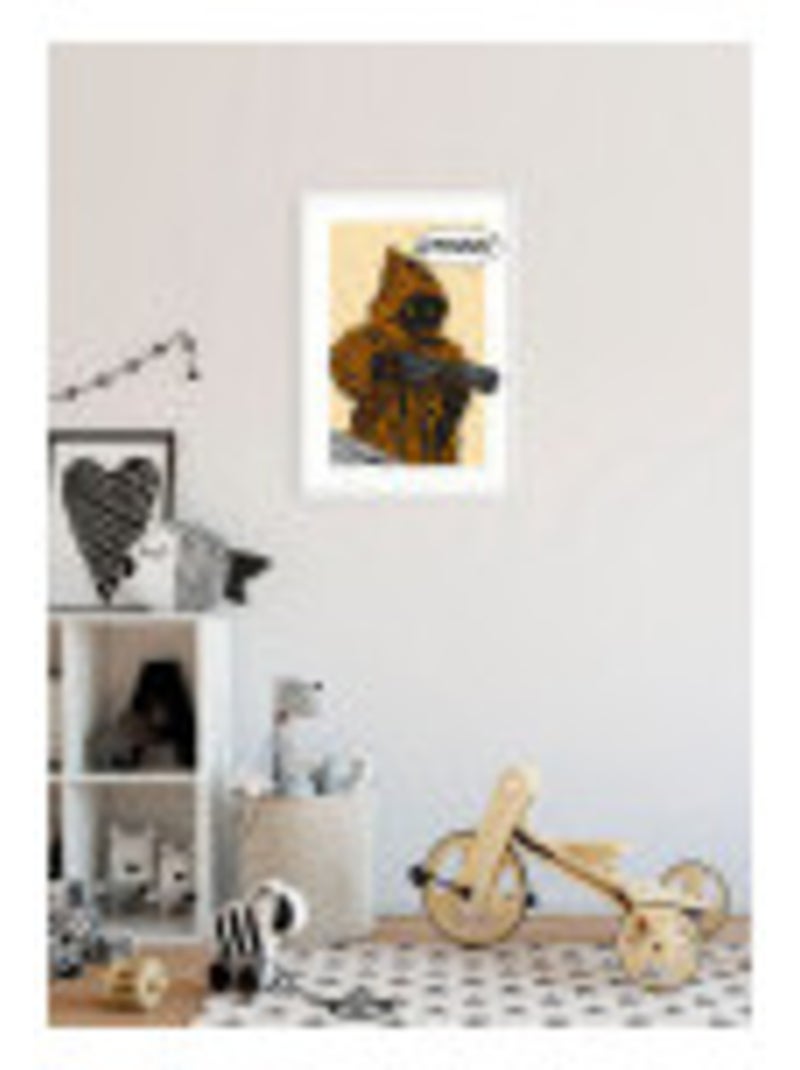 Poster d'art star wars classic comic quote java 50 x 70 cm Orange - Kiabi
