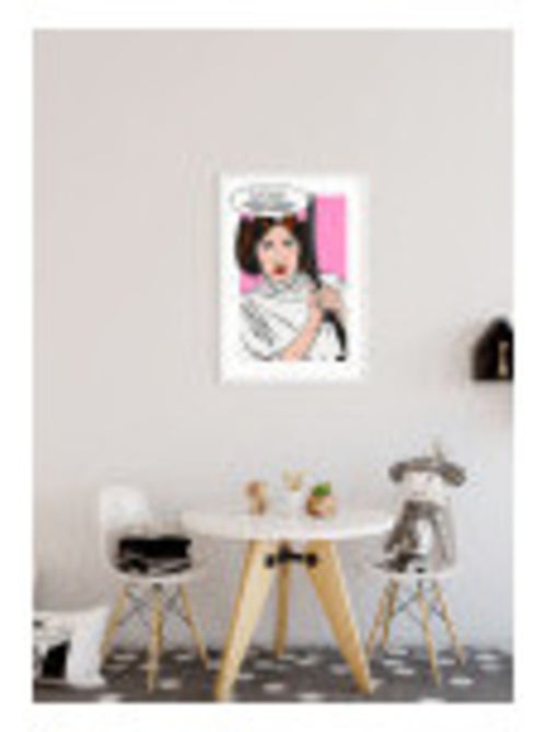 Poster d'art Star Wars Classic Comic Quote Leia 40 x 50 cm - Kiabi