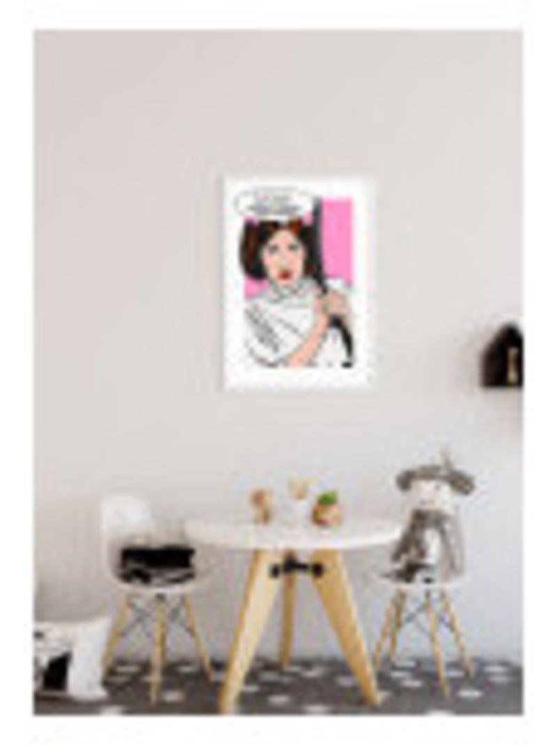Poster d'art star wars classic comic quote leia 50 x 70 cm Rose - Kiabi