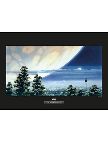 Poster d'art Star Wars Classic RMQ Yavin Lookout 50x40 cm