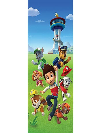 Poster de porte Intissé - Pat'Patrouille Ryder part à l'aventure avec ses amis - 90 cm x 202 cm