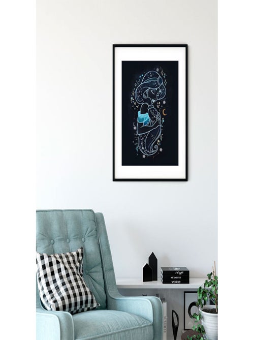 Poster Disney Aladdin - Jasmine dans les étoiles 30 cm x 40 cm - Kiabi