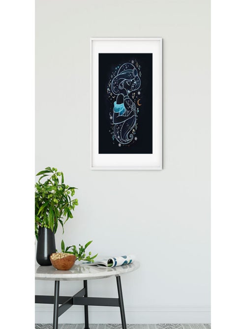 Poster Disney Aladdin - Jasmine dans les étoiles 30 cm x 40 cm - Kiabi