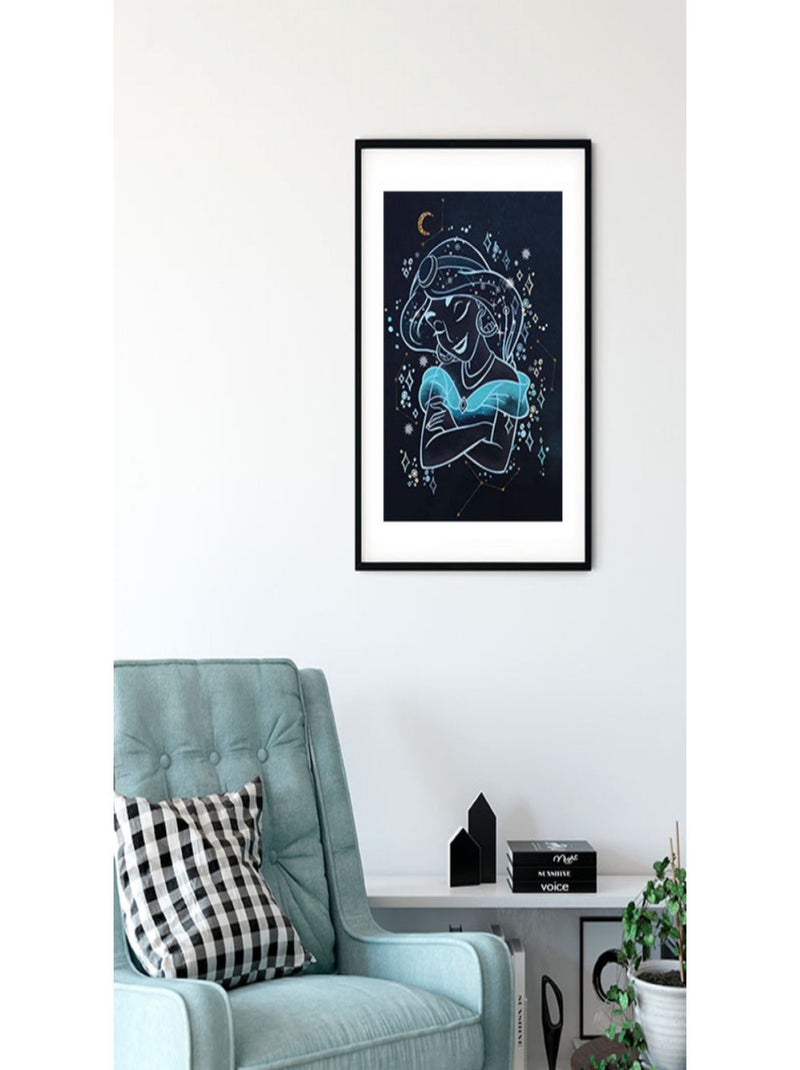 Poster Disney Aladdin - Jasmine rêveuse 50 cm x 70 cm Multicolore - Kiabi