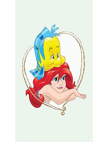 Poster Disney La petite sirène - Ariel et polochon portrait 50 cm x 70 cm
