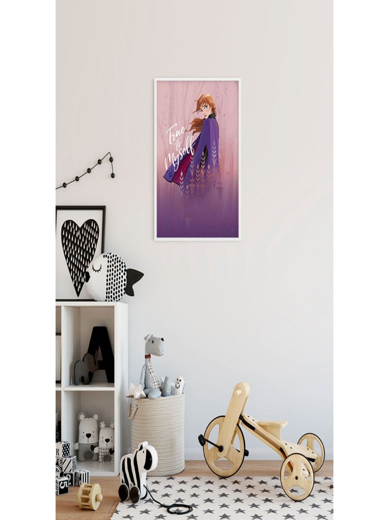 Poster Disney La Reine des Neiges 2 - Anna fidèle à moi-même 40 cm x 50 cm Multicolore - Kiabi