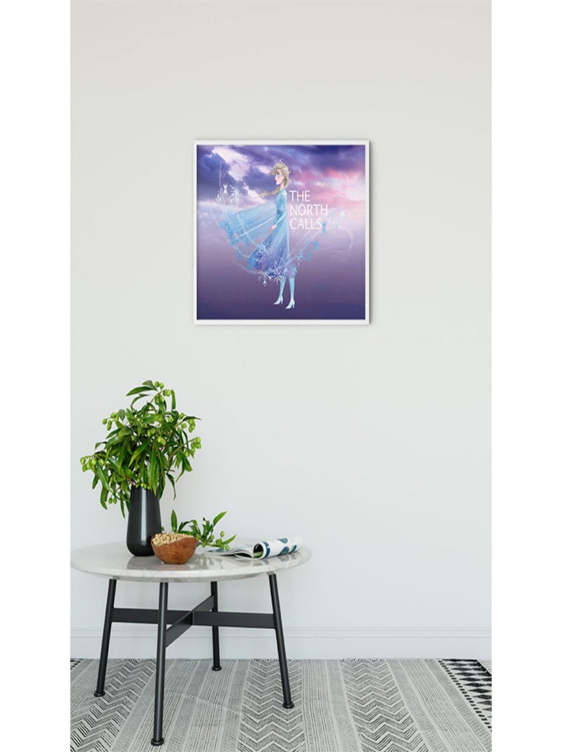 Poster Disney La Reine des Neiges 2 - Elsa l'appel du nord 50 cm x 40 cm Multicolore - Kiabi